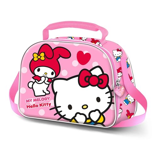 Hello Kitty Lovely-3D Lunchbox-Umhängetasche, Rosa, 26 x 20 cm von HELLO KITTY