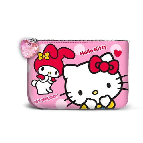 Hello Kitty Lovely-Kleines Quadratisches Geldbörse, Rosa, 13 x 10 cm von Hello Kitty