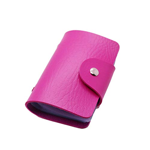 Neue PU-Lederfunktion 24-Bit-Kartenetui Visitenkartenhalter Männer Frauen Kredit Passport Card Bag ID Passport Card Wallet (04) von HELLOYOUNG