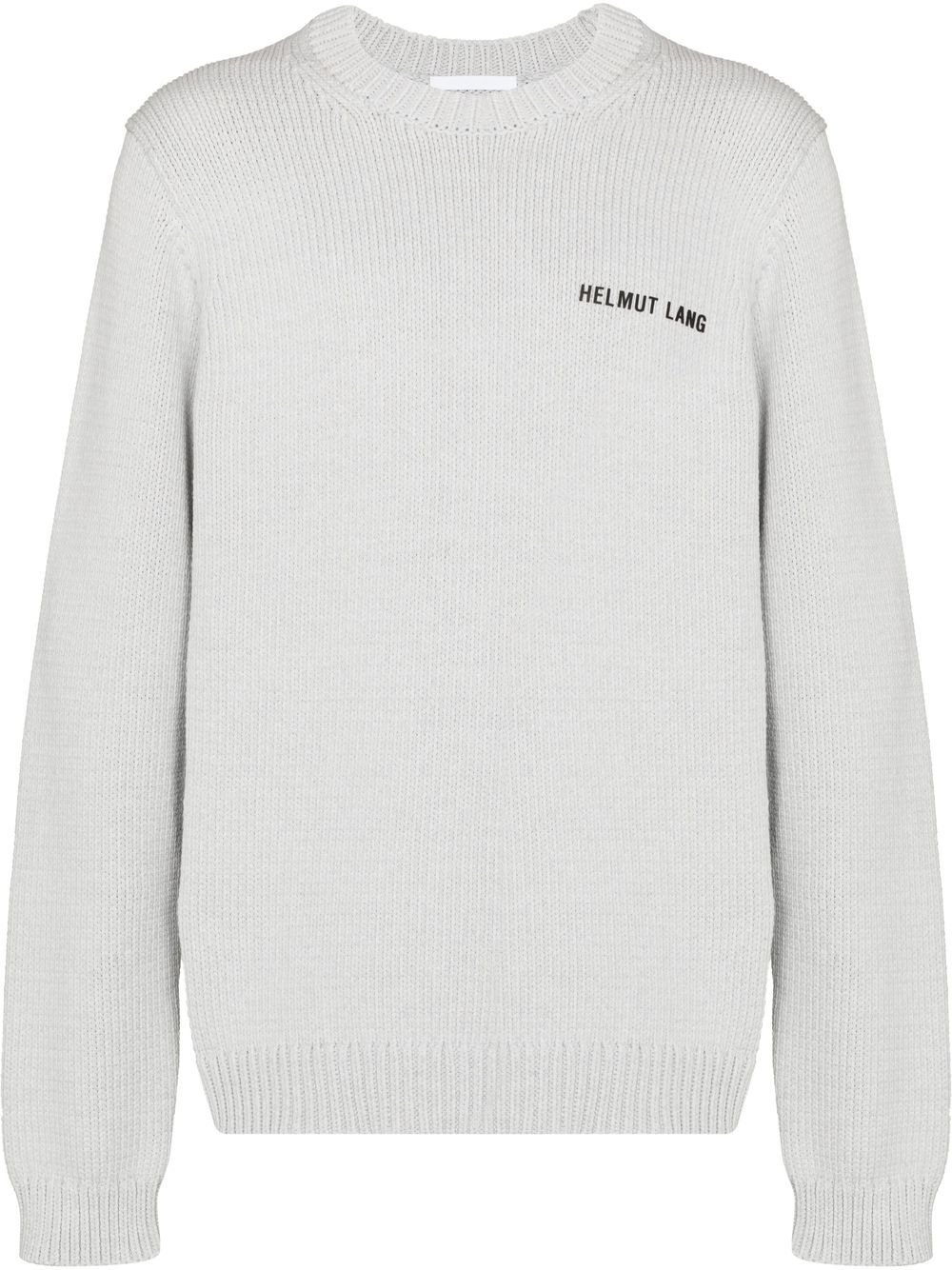 Helmut Lang Gerippter Pullover mit Kontrasteinsätzen - Grau von Helmut Lang