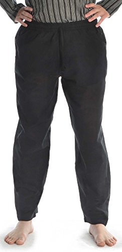 HEMAD Herren Hose Freizeithose leichte Baumwolle schwarz L/XL von HEMAD