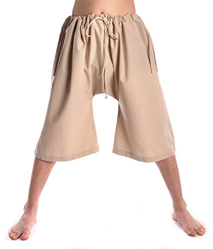 HEMAD Mittelalter Bruche aus Fester Baumwolle beige Unterhose von HEMAD