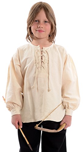 HEMAD Mittelalterhemd naturbeige Kinder-Schnürhemd Piraten-Hemd L HEMAD Mittelalterhemd naturbeige Kinder-Schnürhemd Piraten-Hemd L von HEMAD