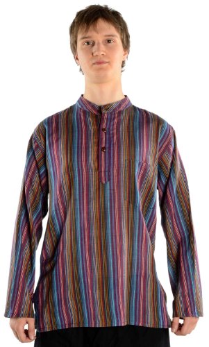 HEMAD Fischerhemd Baumwoll-Hemden Kurta Hemd Multi M von HEMAD