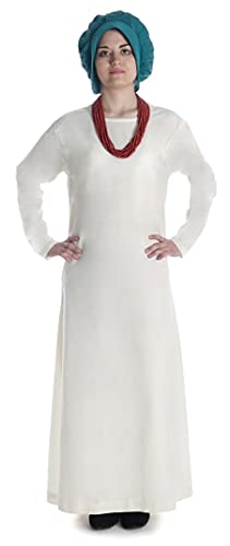 HEMAD Mittelalter Cotte Kleid Meliur aus Baumwolle Beige XXL/XXXL Gewandung LARP von HEMAD