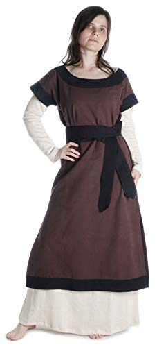 HEMAD Mittelalter Kleid Linde aus Baumwolle Braun-Schwarz XXL/XXXL Gewandung LARP HEMAD Mittelalter Kleid Linde aus Baumwolle Braun-Schwarz XXL/XXXL Gewandung LARP von HEMAD