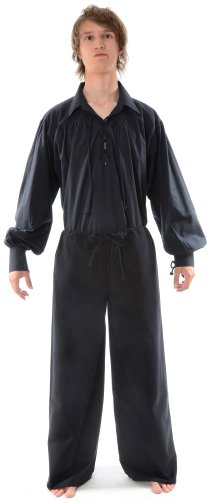 HEMAD Mittelalter Schnürhose schwarz Baumwollhose XXL HEMAD Mittelalter Schnürhose schwarz Baumwollhose XXL von HEMAD
