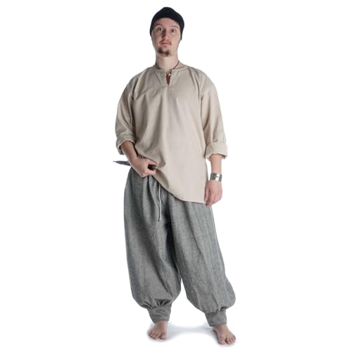 HEMAD Wikinger Hose Munin aus Baumwolle Fischgrätmuster XXL/XXXL Gewandung LARP von HEMAD
