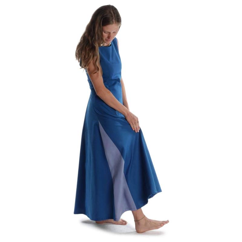 Blaues Schnürkleid Mittelalterliches Sommerkleid Peronella Baumwolle | Hemad Gewandung Larp Cosplay & Reenactment von HEMADde