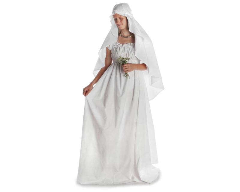 Brautkleid Sommerkleid Hochzeit Maxikleid Milchmädchen Fiammetta Baumwolle Weiß | Hemad von HEMADde