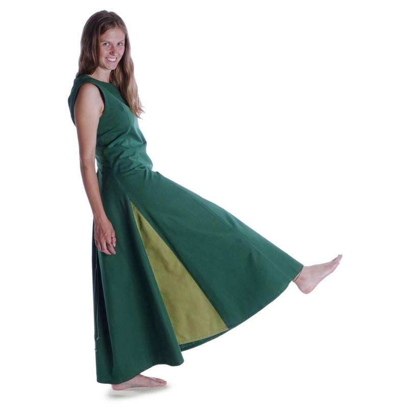 Grünes Damenkleid Mittelalterliches Sommerkleid Schnürkleid Peronella Baumwolle | Hemad Gewandung Larp Cosplay & Reenactment von HEMADde