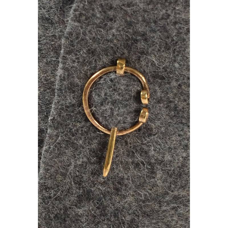 Mittelalter Fibeln Golden - Fibel-Paar Durchmesser 3 cm Aus Messing | Hemad Gewandung Larp Wikinger Ringfibel, Gewandnadel, Fibelpaar von HEMADde