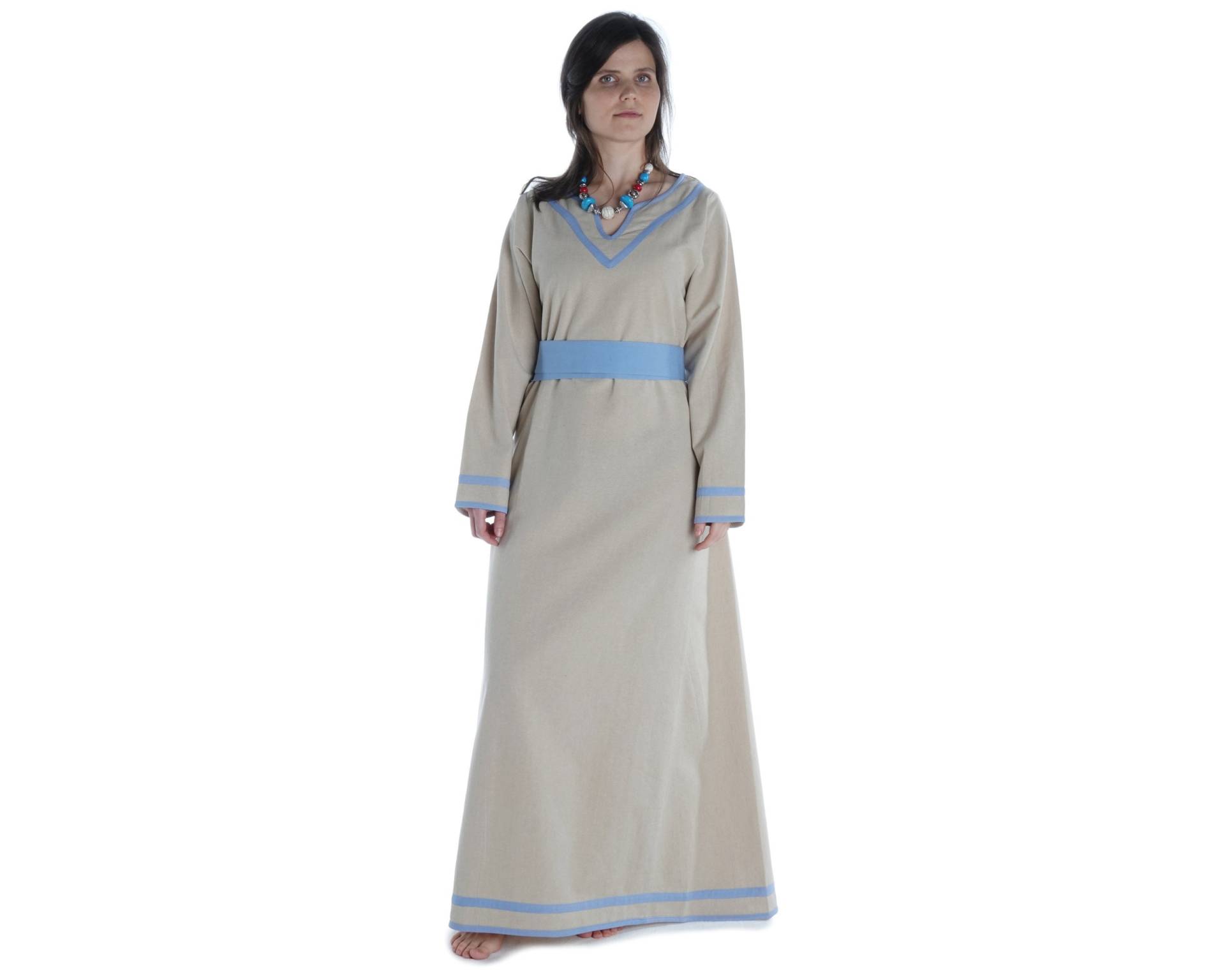 Wikinger Kleid Mittelalter Obergewand Damen Hildr Baumwolle von HEMADde