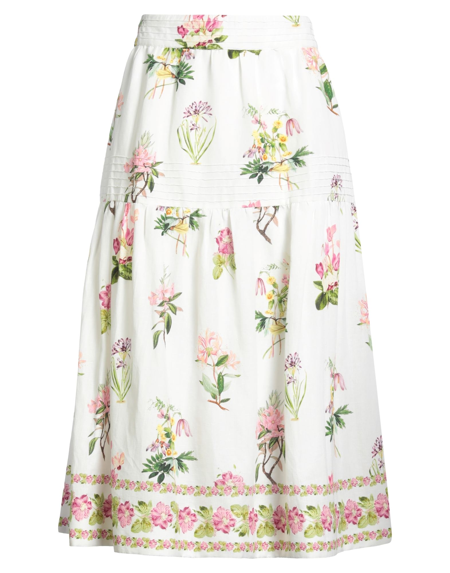 HEMANT & NANDITA Midi-rock Damen Weiß von HEMANT & NANDITA