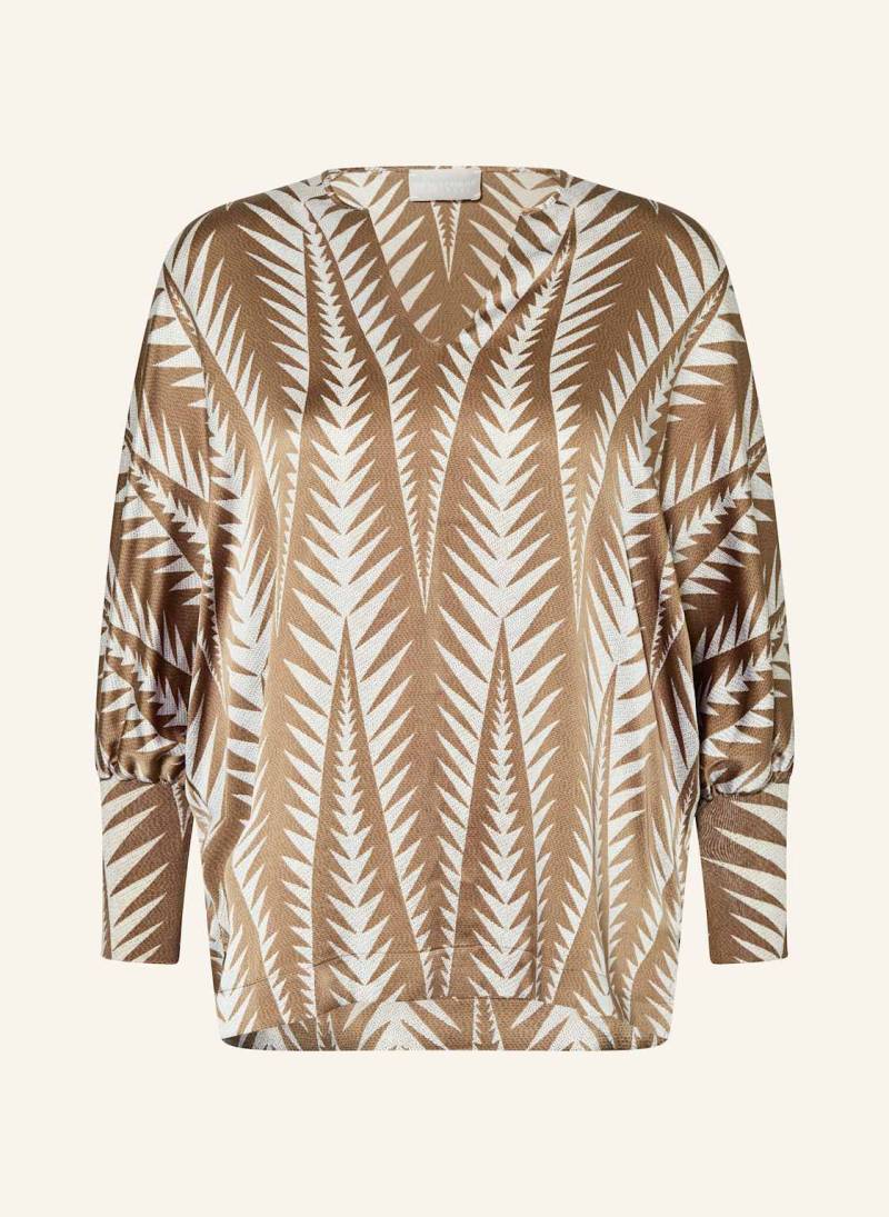 Hemisphere Blusenshirt Aus Seide Mit 3/4-Arm braun von HEMISPHERE