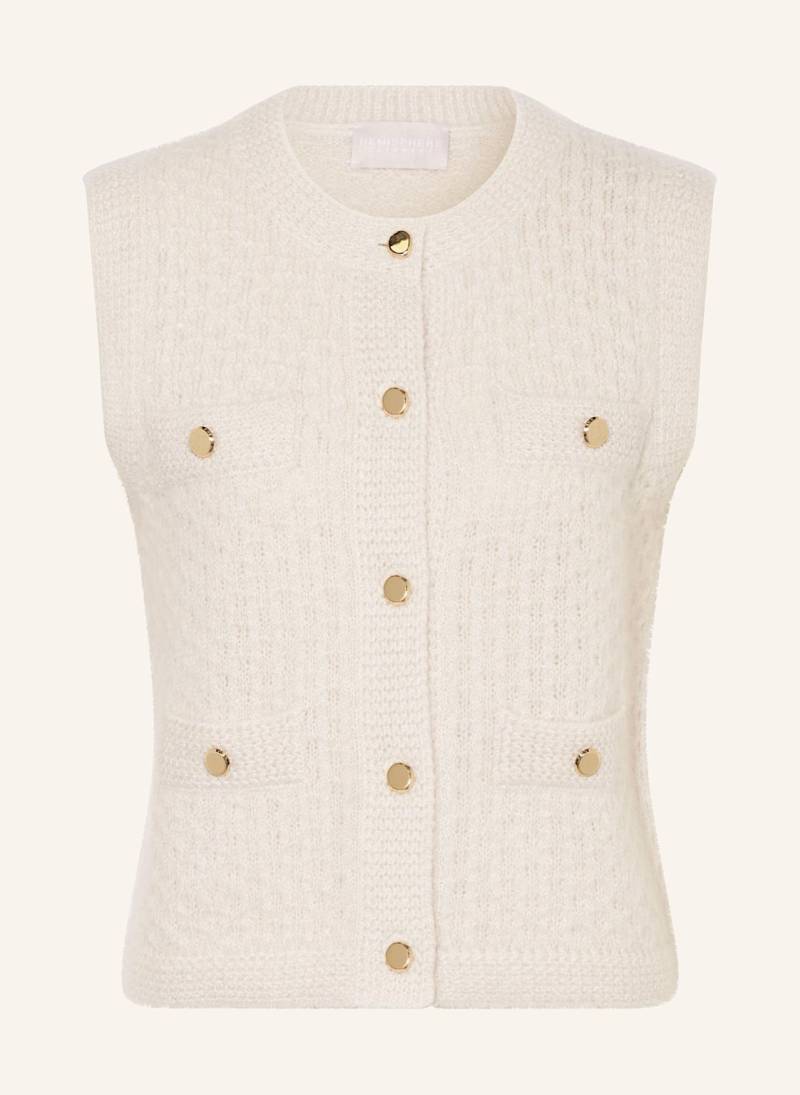 Hemisphere Strickweste Aus Cashmere Mit Glitzergarn weiss von HEMISPHERE