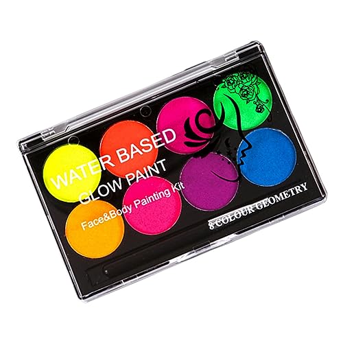 HEMOTON 1 Schachtel Gesicht Körperfarbe schmink set fasnacht schminke fastnachtsschminke fasnachtsschminke Cosplay Palette Liner Gesichtsfarbe bunte Gesichtsbemalung Rosa von HEMOTON