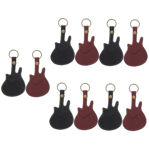 HEMOTON 10 STK Aufbewahrungstasche Auswählen Aufbewahrungstasche Für Gitarrenteile Gitarrenplektren Für Akustikgitarre Gitarrenring Gitarren-Organizer Elektrische Gitarre Leder Instrument von HEMOTON