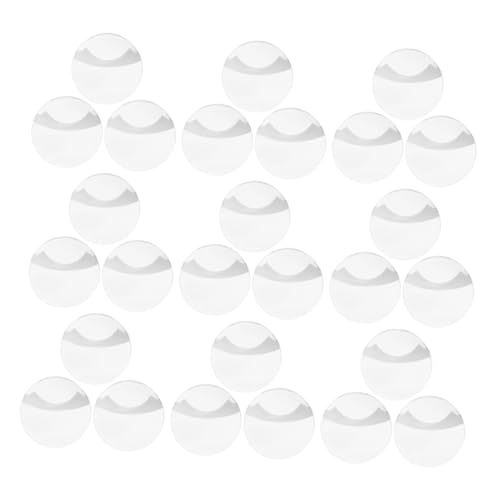 HEMOTON 100 Stück Runde Abzeichen-schutzhüllen Transparent Klar Schutzfolie für Button Pins Anime Abzeichen Passform Kratzfest Langlebig von HEMOTON