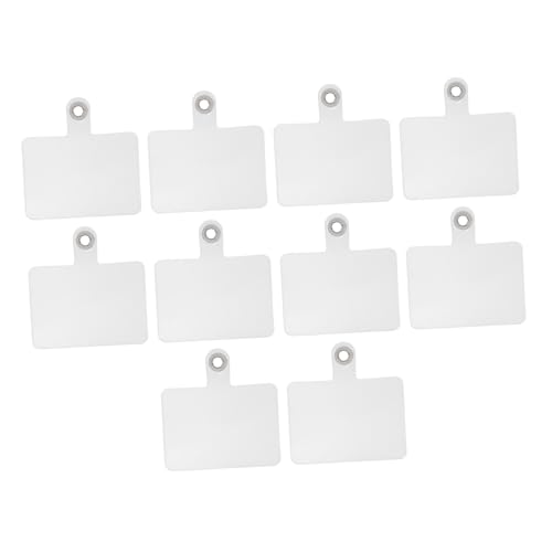 HEMOTON 10St Handykartendichtung toptoptoppro Laschen für Telefonschlaufe Telefon-Lanyard Etiketten Handy transparente Pads Handy-Pads Halteseil Verbinder Hängering Patch Handyhülle PVC von HEMOTON