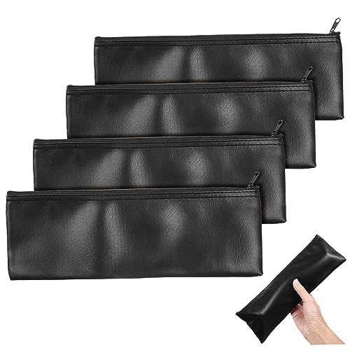 HEMOTON 12 STK Mikrofon Aufbewahrungstasche Organizer Aus Leder Kleines Mikrofon Kleiner Reisekoffer Lederner Koffer Mikrofontasche Aus Leder Clip Einstellen Mit Reißverschluss Pu Reisen von HEMOTON