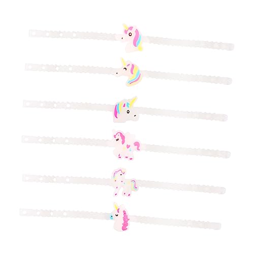 HEMOTON 12 Stk Einhorn Armband Kinderspielzeug Scherz Schwangerschaftstest Leuchtendes Armband Leuchtendes Spielzeug Pvc-cartoon-armband Mädchenspielzeug Kinderarmbänder Scheinen Schmuck von HEMOTON