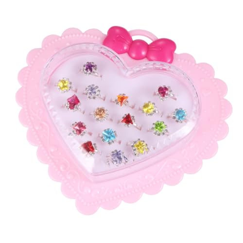 HEMOTON 16St Kinderring Mädchenspielzeug Spielzeug für Kinder verkleidung kinder schellenkranz kinder Ringe Geschenkring für Kinder Diamantring für Kinder Koreanische Version Zubehör von HEMOTON