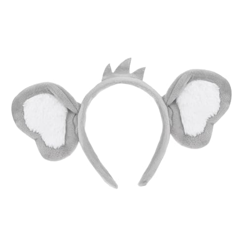 HEMOTON 1Pc Stirnband Ohren Kinder Mädchen Pelzohren Clips Ohren Haarreifen Pfoten Und Ohren Erwachsene Flauschige Ohr Stirnband Haarspange Singen ﻿ Polyester Hellgrau von HEMOTON