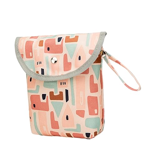 HEMOTON 1stk Wickeltasche Hängend Nasser Trockensack Für Kinder Windeln Taschenkinderwagen Organizer Für Windeltaschen Für Neugeborene Make-up-behälter Nylon Rosa Tragbar Reisetasche von HEMOTON