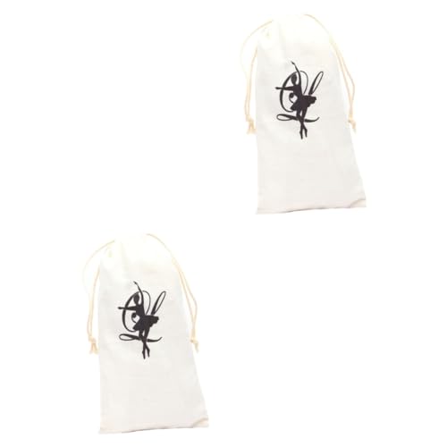 HEMOTON 2 Stück Aufbewahrungstasche Für Tanzschuhe Mädchen Tanztasche Halter Ballett Verschleißfeste Schuhtaschen Spitzenschuhbehälter Schuhe Aufbewahrungsbeutel Segeltuch von HEMOTON