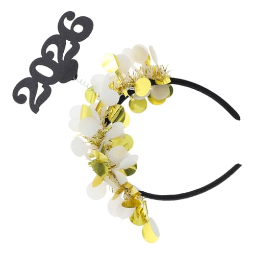 HEMOTON 2 Stück Glitzerndes Goldenes Party Haarband für Festliche Anlässe Hochzeiten und Graduierungen für Stilvolle Feiern und Besondere Events von HEMOTON