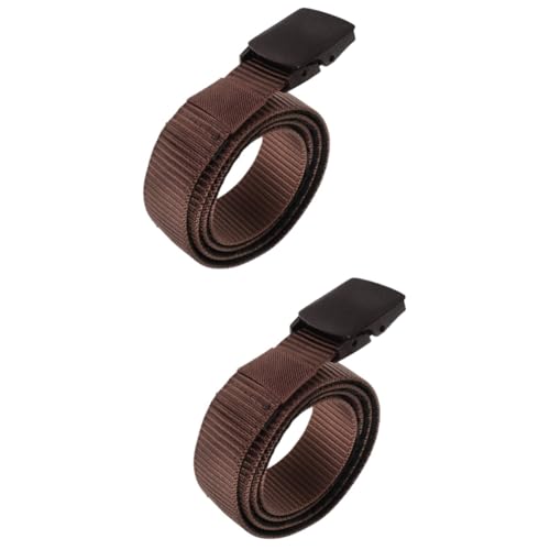 HEMOTON 2 Stück Gürteltasche Für Reisen Bund Zum Verstecken Sicherer Schlüssel Reisetasche Bargeld Versteckte Reisezubehör Für Frauen Kunststoff Kaffee von HEMOTON