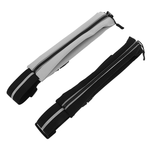 HEMOTON 2stücke Lauf-hüfttasche Elastische wasserdichte Handyhalterung Reflektierender Laufgürtel Für Damen Und Herren Sicherer Sitz Für Laufen Und Wandern von HEMOTON