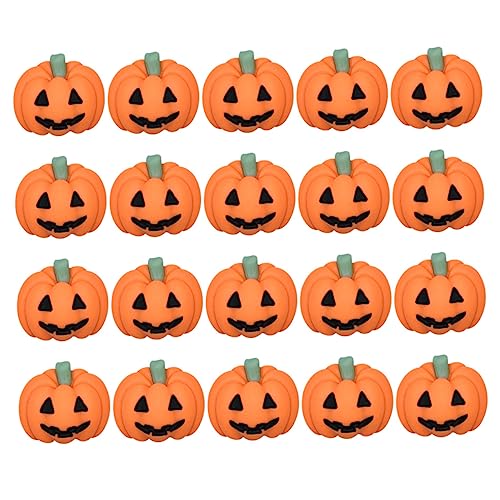 HEMOTON 20st Handyhülle Kürbis Aufkleber Herbst-kürbis-charms Halloween-bastelarbeiten Für Das Scrapbooking Handyhülle Selber Basteln Kürbis-schmuckanhänger Knopf Charme Harz Y1 von HEMOTON