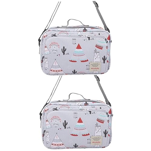 HEMOTON 2st Kinderwagen Tasche Babywindeln Windel-Organizer-Einkaufstasche Wickeltasche Geldbörse Reise-Organizer-Tasche Reise Kinderwagen Umhängetasche Reisen Lagerung Geschenk Polyester von HEMOTON