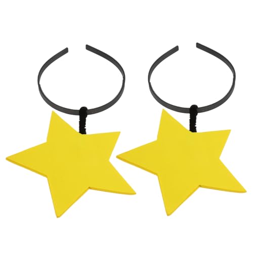 HEMOTON 2stücke Stern-stirnbänder Für Junge Mädchen Lustiger Mit Fünfzackiger Stern Schwamm Zum Verkleiden Haarreifen Für Braut Haarreifen Für Hochzeiten Haarschmuck Ornamente Für von HEMOTON