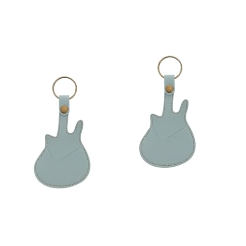 HEMOTON 2st Pick-etuis Aus Leder Gitarren-Pick-Organizer E-Gitarren-Picks Aufbewahrungsbehälter Für Instrumentenpicks Plektrumgehäuse Pick-Halter Metall Irregulär Musikinstrument von HEMOTON