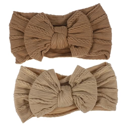 HEMOTON 2stücke Schleifen Stirnbänder Für Junge Mädchen Mädchen Aus Nylon Mit Verstellbarem Haarband Für Neugeborene Und Kleinkinder Als Party Kopfbedeckung von HEMOTON