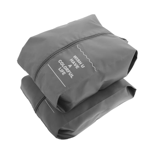 HEMOTON 2stücke Schuhtasche Für Reisen Mit Griff Faltbare Schuhaufbewahrungstasche Aus Wasserdichtem Material Organizer Für Schuhe Geeignet Für Männer Und Frauen Tragbar Für von HEMOTON