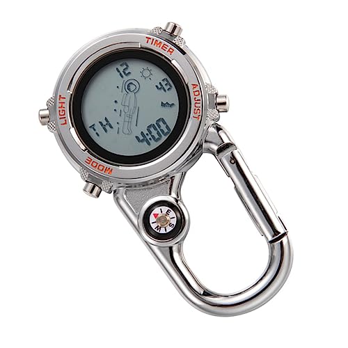 HEMOTON 3 Stück Multifunktionale Karabineruhr für Männer und Frauen Robuste Taschenuhr für Bergsteigen Outdoor Aktivitäten Präzise Zeitmessung für Camping von HEMOTON