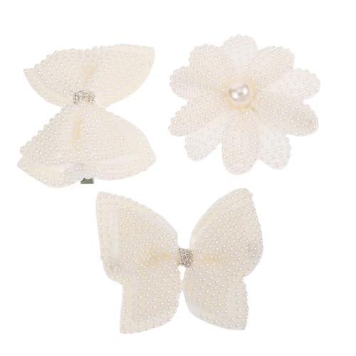 HEMOTON 3 Stück Schleifenclips Entenschnabel Haarspangen Für Frauen Schleifenknoten Quasten Haarspangen Schleifen Mädchen Haarschmuck Kleine Mädchenschleifen Für Das Haar Kleine von HEMOTON