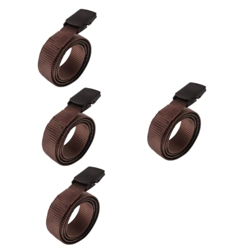 HEMOTON 4 Stück Gürteltasche Schlüssel Bargeld Taille Plus Geld Verstecken Und Reisezubehör Für Frauen Kaffee Kunststoff von HEMOTON