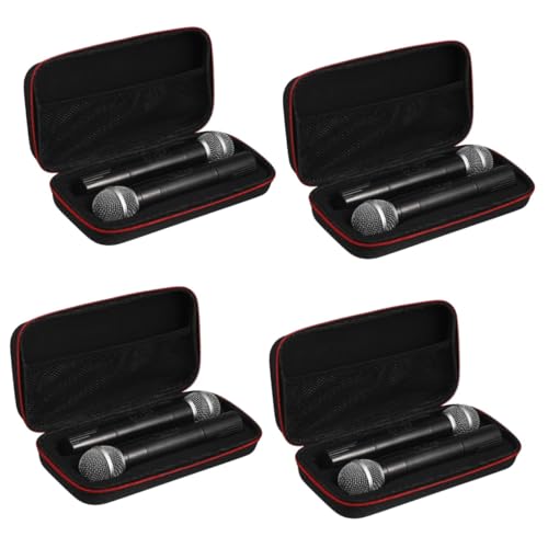 HEMOTON 4 Stück Mikrofon Aufbewahrungstasche Tragbare Mikrofon-Tragetasche Karaoke-mikrofontasche Tasche Für Kabelloses Mikrofon Kabelloses Mikrofongehäuse Herren-mikrofonhülle Fall Eva von HEMOTON