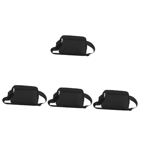 HEMOTON 4 Stück wasserdichte Leichte Sport Bauchtasche Verstellbar als Crossbody Brust und Hüfttasche für Damen und Herren Robustes Nylon für Laufen Radfahren Wandern und Reisen von HEMOTON