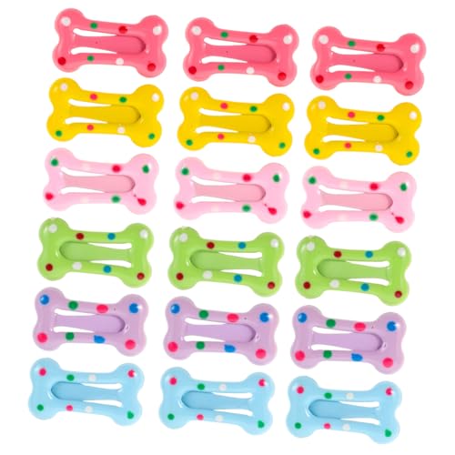 HEMOTON 40 Stück Haarklammern Mini Haarspangen Bunte Knochenform Haarklammern Für Kleinkinder Dünnes Haar Leicht Und Sicher Für Alltag Und Festliche Anlässe von HEMOTON