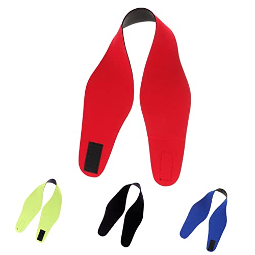 HEMOTON 4stücke Schwimmstirnband Aus Neopren Bequemes Stirnband Zum Schwimmen Ohrabdeckung Für Dusche Und Sport Komfortables Haarband Mit Verstellbarem Gurt von HEMOTON