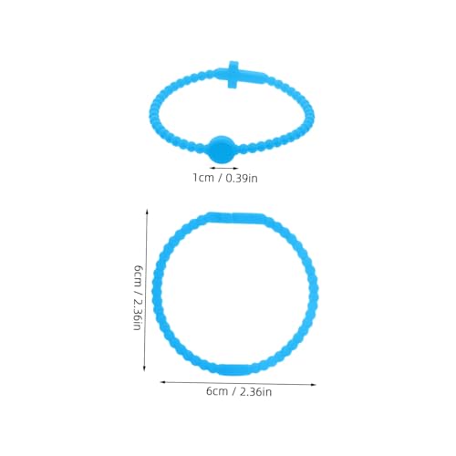 HEMOTON 5 Stück Teiliges Set Bunte Silikon Armbänder Elastisch Dehnbar Komfortabel Kinderarmband Cross Design Vielseitig Tragbar für Party Festival Geburtstag Shower von HEMOTON