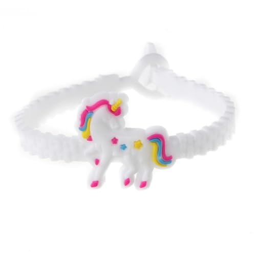 HEMOTON 5St Silikonarmbänder tierische Armbänder Bettelarmband Handgelenkband armbänder für kinder weihnachtsgeschenke uhrenarmbänder Einhorn-Charm-Armband Gummiarmbänder Epoxid Charme von HEMOTON