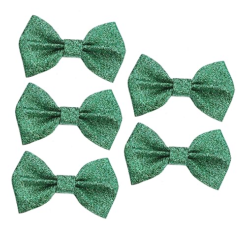 HEMOTON 5stücke Schleifenclip-haarschmuck Für St Patrick Praktisches Design Clip-kopfschmuck Haardekoration Aus Hochwertigen Materialien Gefertigt Langlebig Und Angenehm Zu Tragen von HEMOTON