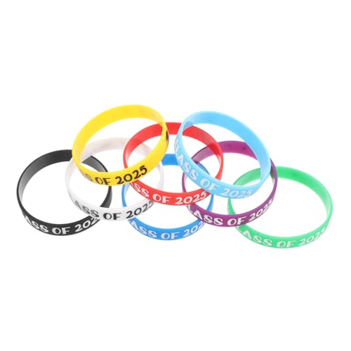 HEMOTON 8 Stück Silikonarmbänder für Abschlussfeier der Klasse Praktische und Bequeme Armbänder für Graduationspartys Feiern und HEMOTON 8 Stück Silikonarmbänder für Abschlussfeier der Klasse Praktische und Bequeme Armbänder für Graduationspartys Feiern und von HEMOTON